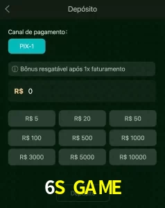 deposits 6S GAME